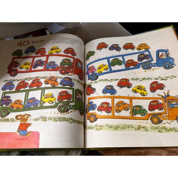 Vtg Richard Scarry’s Best Counting Book Ever Oversized 1975 Book Club Edition HC - Picture 12 of 14